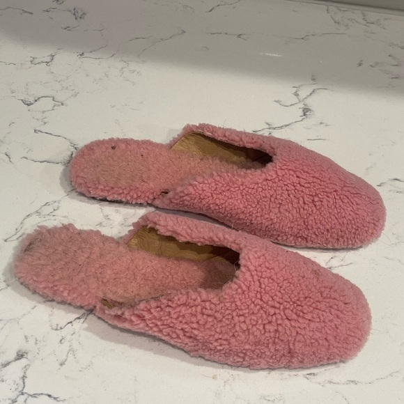 SLEEPER shearling slippers round toe slip on mule, handmade luxury 38 - Picture 4 of 6